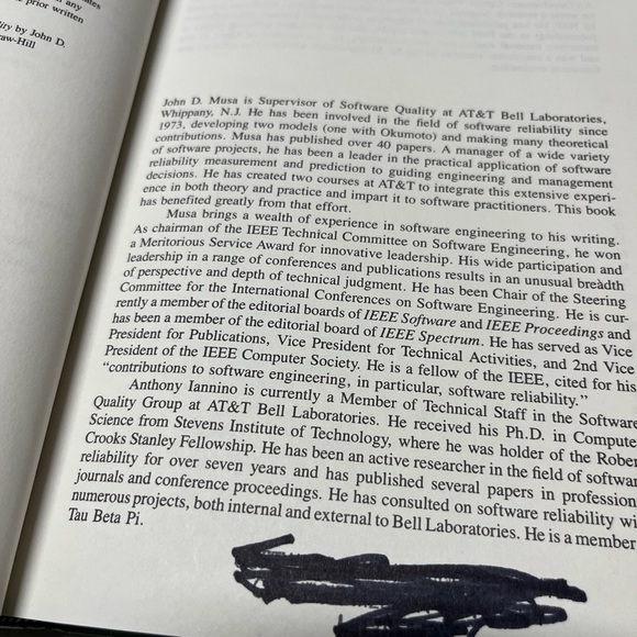 SOFTWARE RELIABILITY: MEASUREMENT,PREDICTION,APPLICATION Pro By Ed John D. Musa - Picture 3 of 9